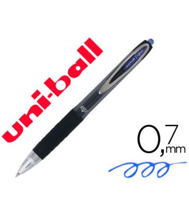 Boligrafo uni ball roller umn 207 retractil 07 mm color azul