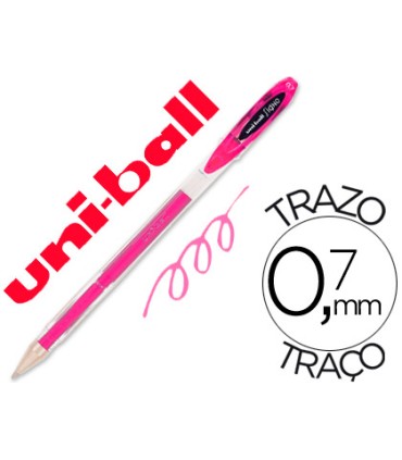 Boligrafo uni ball roller um 120 signo 07 mm tinta gel color rosa