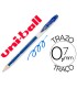 Boligrafo uni ball roller um 120 signo 07 mm tinta gel color azul