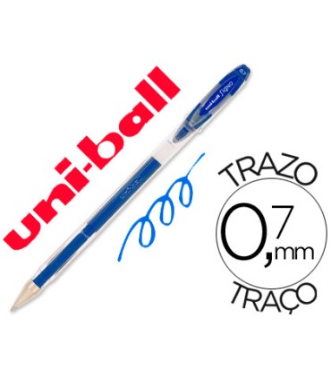 Boligrafo uni ball roller um 120 signo 07 mm tinta gel color azul