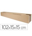 Caja para embalar q-connect tubo medidas 1020x150x150 mm espesor carton 3 mm