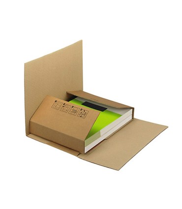 Caja para embalar q connect libro medidas 520x390x140 mm espesor carton 3 mm