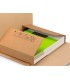 Caja para embalar q connect libro medidas 400x290x75 mm espesor carton 3 mm