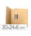 Caja para embalar q-connect libro medidas 300x240x60 mm espesor carton 3 mm