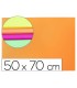 Goma eva liderpapel 50x70cm 60g m2 espesor 2mm fluor naranja