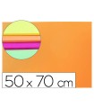 Goma eva liderpapel 50x70cm 60g/m2 espesor 2mm fluor naranja