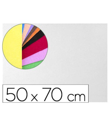 Goma eva liderpapel 50x70cm 60g m2 espesor 2mm textura toalla blanco