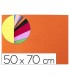 Goma eva liderpapel 50x70cm 60g m2 espesor 2mm textura toalla naranja