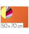 Goma eva liderpapel 50x70cm 60g/m2 espesor 2mm textura toalla naranja