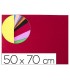 Goma eva liderpapel 50x70cm 60g m2 espesor 2mm textura toalla rojo