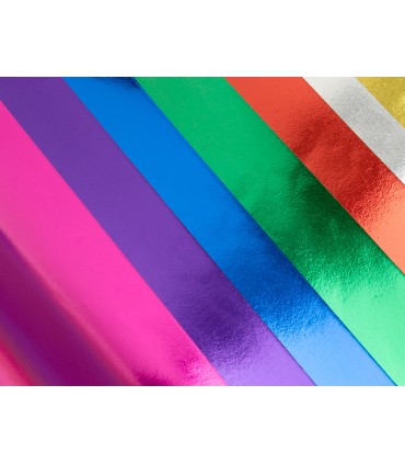 Bloc trabajos manuales liderpapel papel metalizado 240x315 mm 10 hojas colores surtidos