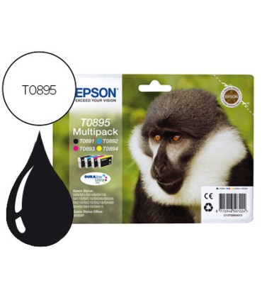 Ink jet epson t0895 multipack stylus s21 sx100 sx105 sx115 sx215 sx218 sx400 sx40 sx415 bx300 negro