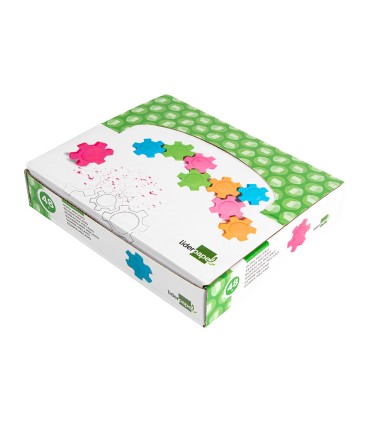 Goma liderpapel mecano con forma de rueda colores surtidos