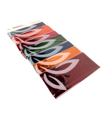 Papel celofan liderpapel 50x70 cm 22g m2 bolsa de 10 hojas colores surtidos