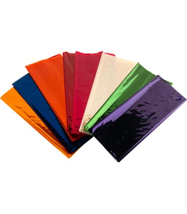 Papel celofan liderpapel 50x70 cm 22g m2 bolsa de 10 hojas colores surtidos