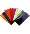 Papel celofan liderpapel 50x70 cm 22g/m2 bolsa de 10 hojas colores surtidos