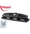 Taladrador maped essentials metal 4 taladros capacidad 12 hojas color negro