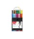 Rotulador maped punta de metal graph peps fine liner estuche de 20 colores surtidos