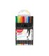 Rotulador maped punta de metal graph peps fine liner estuche de 10 colores surtidos