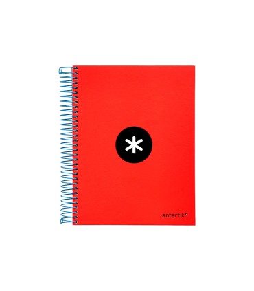 Cuaderno espiral liderpapel a5 micro antartik tapa forrada 120 h 100g horizontal 5 bandas6 taladros colores surtidos