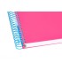 Cuaderno espiral liderpapel a5 micro antartik tapa forrada 120h 90 gr liso con bandas 6 taladros color rosa fluor