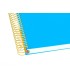 Cuaderno espiral liderpapel a5 micro antartik tapa forrada 120h 90g liso con bandas 6 taladros color azul