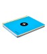 Cuaderno espiral liderpapel a5 micro antartik tapa forrada 120h 90g liso con bandas 6 taladros color azul