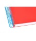 Cuaderno espiral liderpapel a4 micro antartik tapa forrada 120h 100 gr liso con bandas 4 taladros color rojo