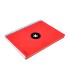 Cuaderno espiral liderpapel a4 micro antartik tapa forrada 120h 100 gr liso con bandas 4 taladros color rojo