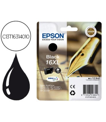 Ink jet epson 16xl wf2010w wf2510wf wf2520nf wf2530wf wf2540wf negro 500 pag