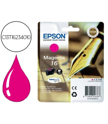 Ink jet epson 16 wf2010w wf2510wf wf2520nf wf2530wf wf2540wf magenta 175 pag