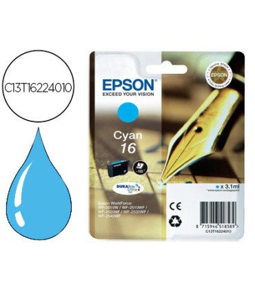 Ink jet epson 16 wf2010w wf2510wf wf2520nf wf2530wf wf2540wf cian 175 pag