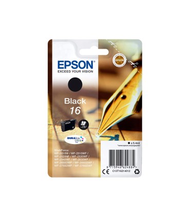 Ink jet epson 16 wf2010w wf2510wf wf2520nf wf2530wf wf2540wf negro 175 pag