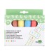 Tiza color liderpapel para suelo caja de 6 unidades colores surtidos