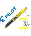 Rotulador pilot frixion light fluorescente borrable punta defibra color amarillo