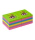 Bloc de notas adhesivas quita y pon post it super stick ultra 76x76 mm pack de 12 bloc verde rosa amarilla