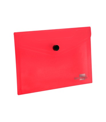 Carpeta liderpapel dossier broche polipropileno din a6 rojo transparente