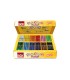 Tempera solida en barra playcolor pocket escolar caja de 144 unidades 12 colores surtidos