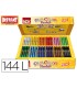 Tempera solida en barra playcolor pocket escolar caja de 144 unidades 12 colores surtidos