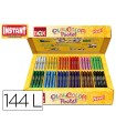 Tempera solida en barra playcolor pocket escolar caja de 144 unidades 12 colores surtidos