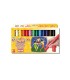 Tempera solida en barra playcolor pocket escolar caja de 12 colores surtidos