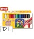 Tempera solida en barra playcolor pocket escolar caja de 12 colores surtidos