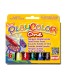 Tempera solida en barra playcolor escolar caja de 6 colores surtidos