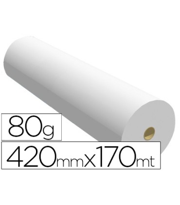 Papel reprografia ppc para planos 420mmx170mt 80gr