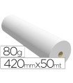 Papel reprografia para plotter 420mmx50mt 80gr impresion ink-jet