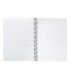 Cuaderno espiral liderpapel cuarto pautaguia tapa dura 80h75 gr cuadro pautado 3 mm con margen