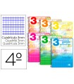 Cuaderno espiral liderpapel cuarto pautaguia tapa dura 80h75 gr cuadro pautado 3 mm con margen