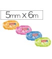 Corrector tesa cinta mini 5 mm x 6 mt