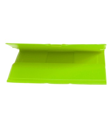 Carpeta liderpapel gomas plastico folio solapas color verde pistacho