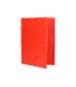 Carpeta liderpapel gomas plastico folio solapas color rojo